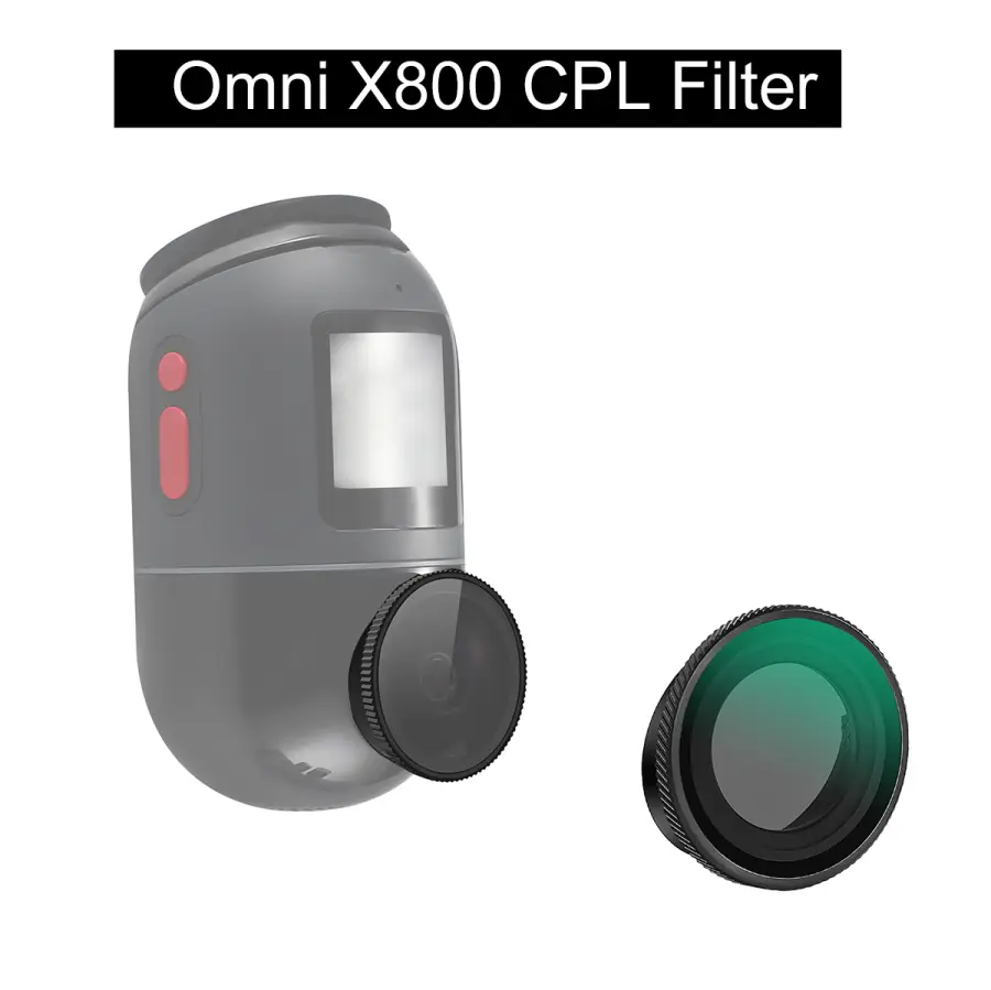for 70mai Dash Cam 4K Omni X800 CPL Filter HD Lens Dust Protection Anti Glare CPL Filter — view 1