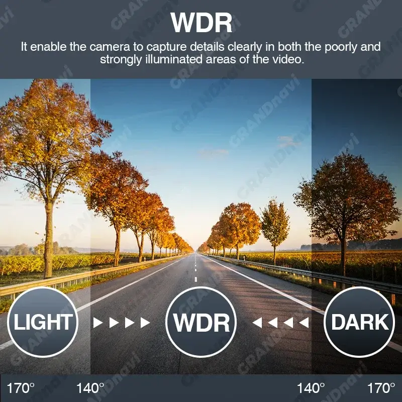 Grandnavi HD Car DVR Dash Cam ADAS Video 720P USB TF Card 16G/32G Auto Recorder for Android Multimedia Player DVD Voice Alarm — image 3