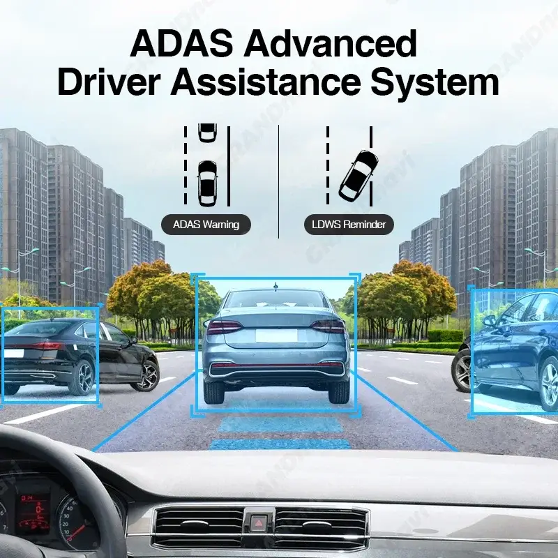 Grandnavi HD Car DVR Dash Cam ADAS Video 720P USB TF Card 16G/32G Auto Recorder for Android Multimedia Player DVD Voice Alarm — image 5