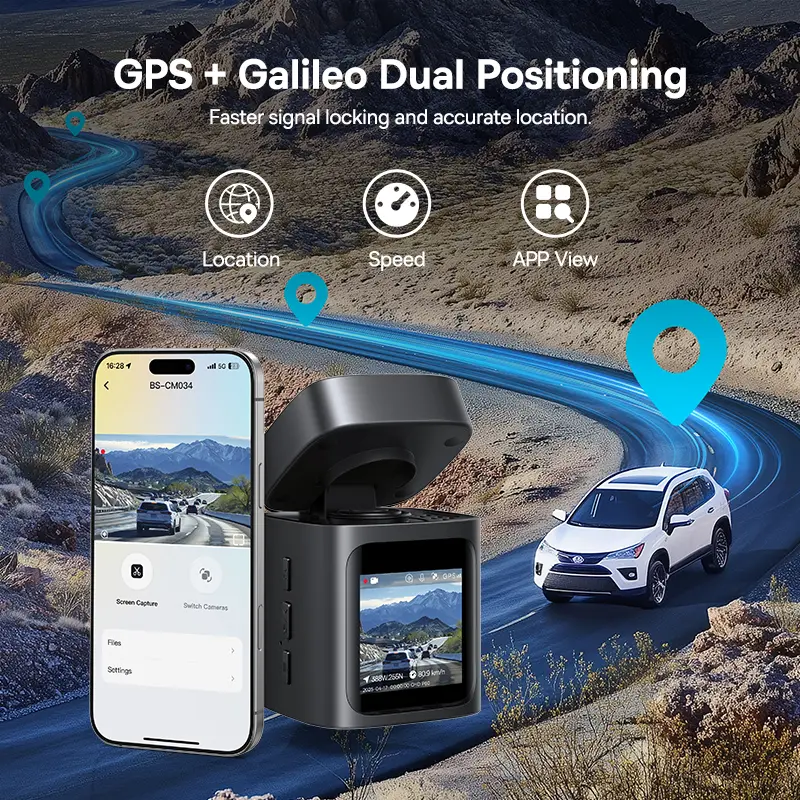 Baseus 3K Dash Cam VD1 Front and Rear Cam HD Built-in GPS Galileo Supercapacitor Car DVR Car Camera Recorder Support 24H Parking — image 7