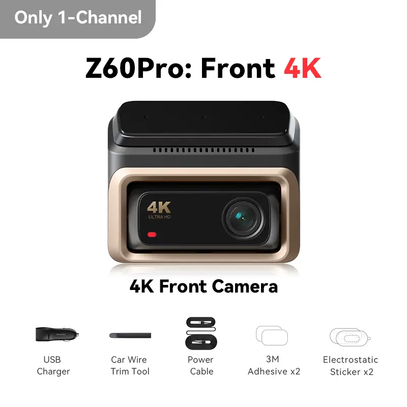 DDPAI Z60 Pro 4K Dash Cam Auto Dashcam Front GPS Car Camera for Dual SONY Sensor WiFi ADAS Night Vision DVR Video Record — view 7