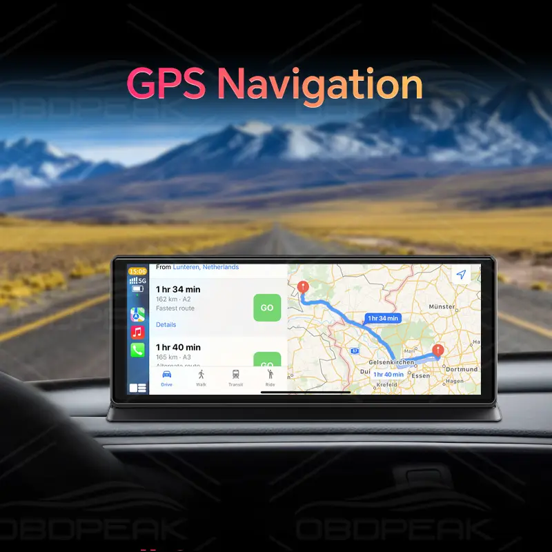K2 Pro 11.3" Car DVR 4K Camera Wireless Carplay Android auto Ai Screen Dash Cam Dual Len Video Recorder GPS Navigation Dashboard — image 4