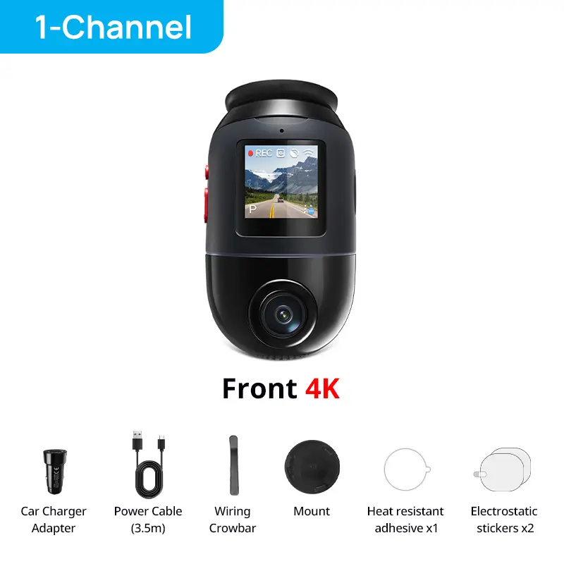 70mai 4K Omni X800 2160P HDR 60fps F1.7 Supported Dual-channel Built-in GPS ADAS Supercapacitor 4G LTE 24H Parking Surveillance — image 8