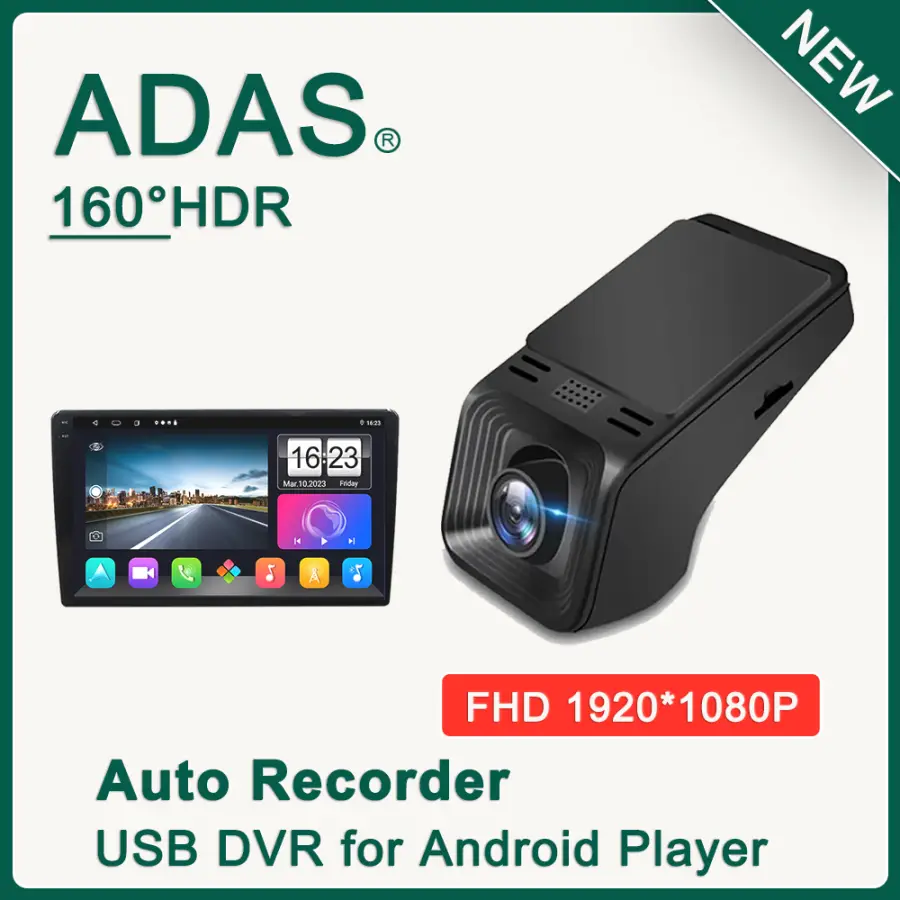 For Android Multimedia Player 1920*1080P Dashcam ADAS Mini Car DVR Camera HD Car Camera Auto Digital Video Recorder Dash — view 1