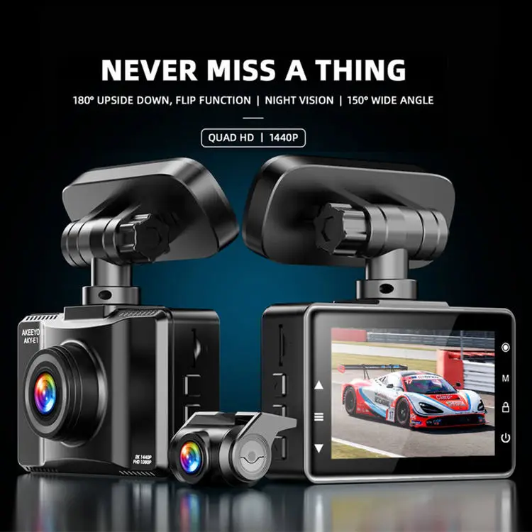 AKEEYO 4k the New Car Video Hd Recorder Camera Dash Cam 3 Channel Portable Dash Cam — image 5