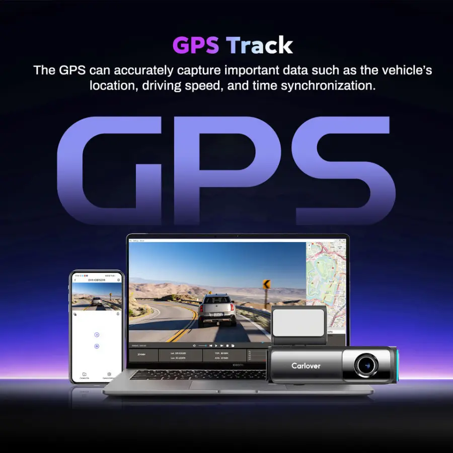4K HDR Dash Cam Dual STARVIS 2 IMX678 4K+2K Front and Rear Car Camera HDR ADAS Voice Control 5G WiFi GPS 24H Parking Mod — view 3