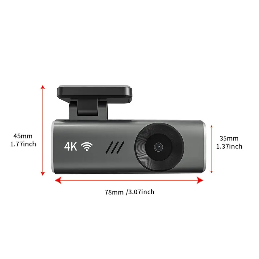 Private Model OEM Hidden Car Dash Cam Super Night Vision 4K Car Camera Loop Recording Wifi Dash Cam — view 5