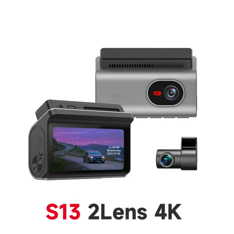 Carlover 3 Lens Wifi Front Inside Rear Camera 4K Dash Cam 4k Car Black Box Car Dash DVR Video Camera — view 5