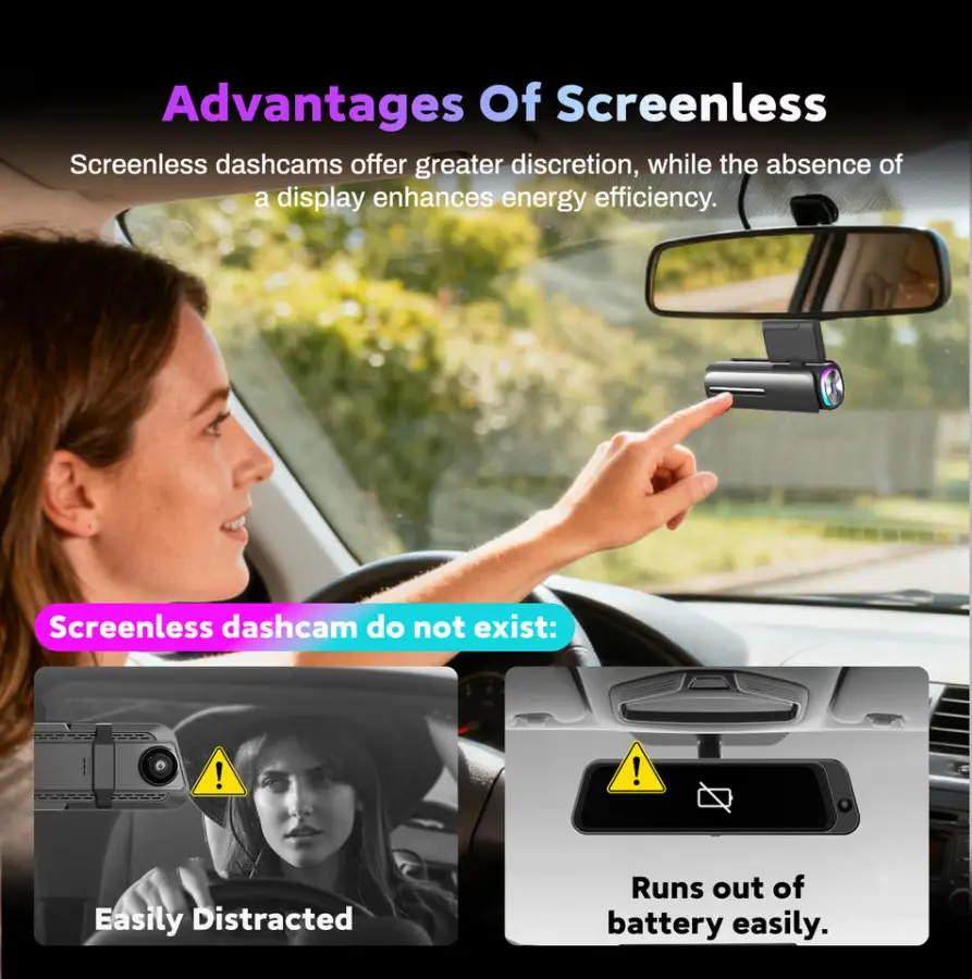 Starvis2 4K ADAS GPS Car Dashcam with 5G WiFi Front/Rear Cameras Dual Lens Night Vision & Waterproof Video Recorder — image 6