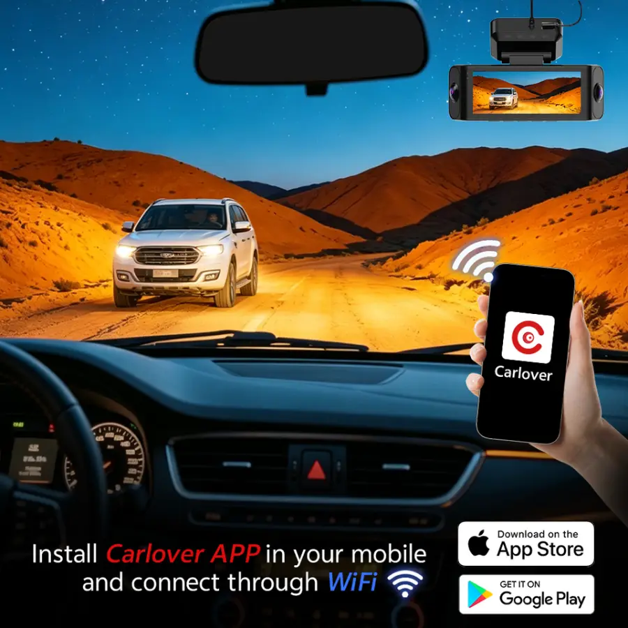 A10Pro 4-Channel Ultra HD 4k Dash Cam All-round Perspective Car Camera 4K Night Vision Loop Recording Dashcam for Car — view 5