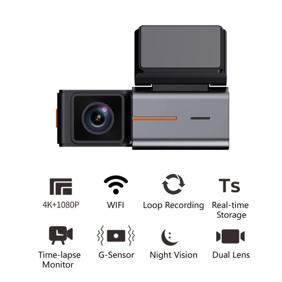 Carlover Dashcam 4K WiFi Car Dvr Dashboard Camera Driving Recorder Dash Cam — image 5