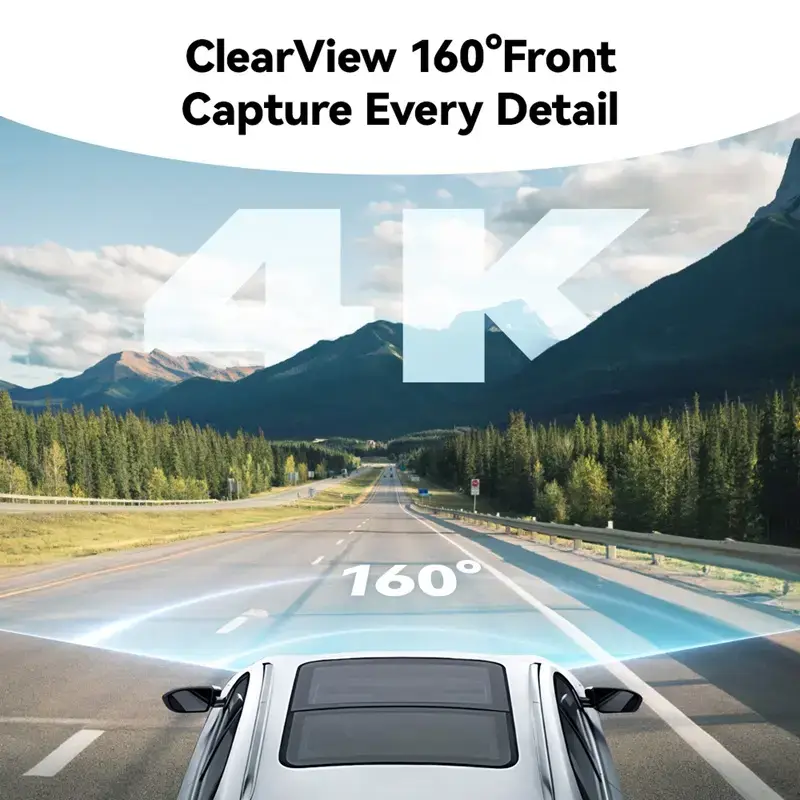 Carlover Hot Selling New Car DVR Camera Dashcam FHD 4K Wifi Front and Rear Car DVR Recorder — image 4