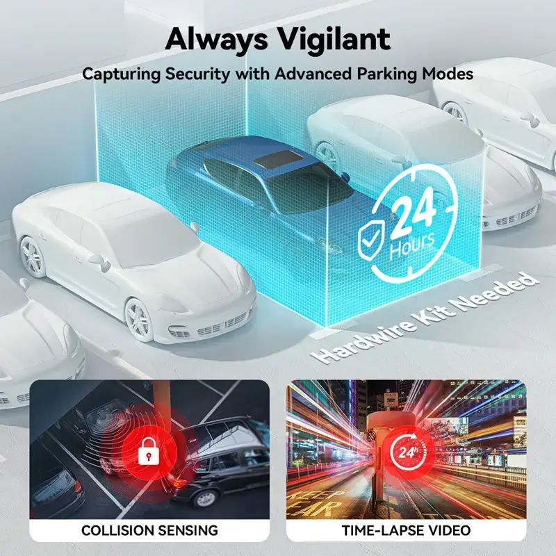 Carlover Hot Selling New Car DVR Camera Dashcam FHD 4K Wifi Front and Rear Car DVR Recorder — image 6