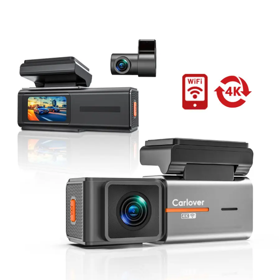 4k Dual Dashcam Car Dvr 4K WiFi Dash Cam Front and Rear 4k Camera Driving Recorder Dash Dash Camera for Cars — view 1
