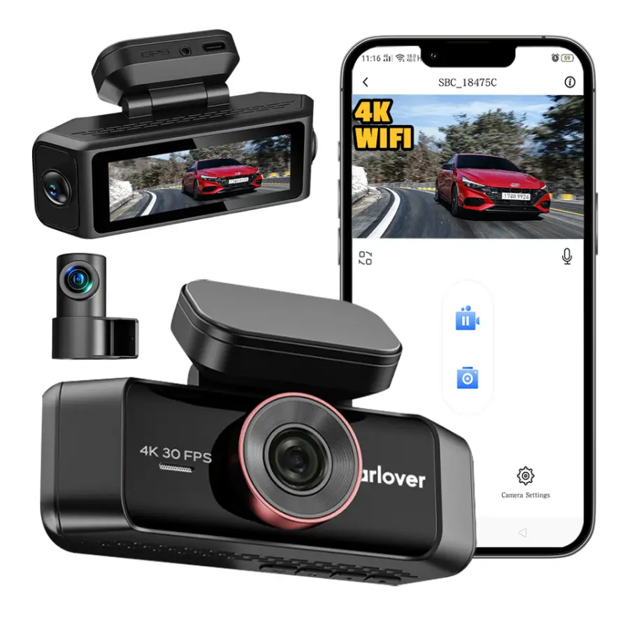 4-Channel 5G Dash Cam 4K UHD Recording Night Vision G-Sensor 4k Dashcam Recorder 1080p Night Vision Car Dvr Dash Cam — view 1