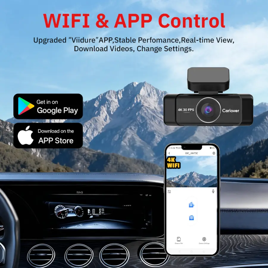 4-Channel 5G Dash Cam 4K UHD Recording Night Vision G-Sensor 4k Dashcam Recorder 1080p Night Vision Car Dvr Dash Cam — view 5