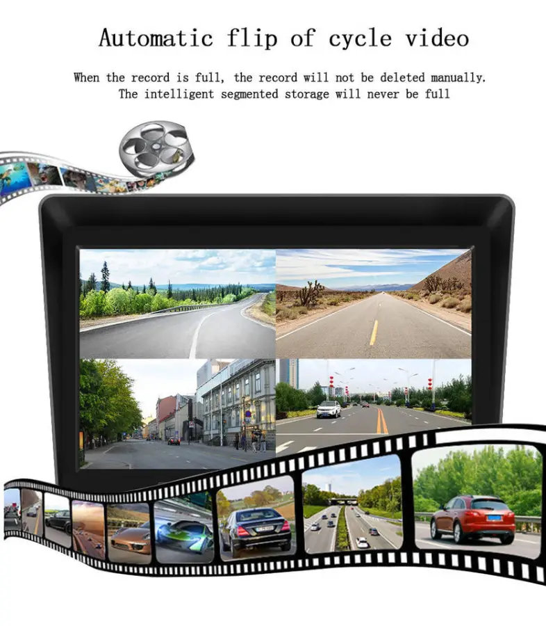 Carlover Oem 10.1inch 4 Cams 360 Degree Bird View Truck Cam with AHD 720P Recording Camer Truck Video Recorder — image 6