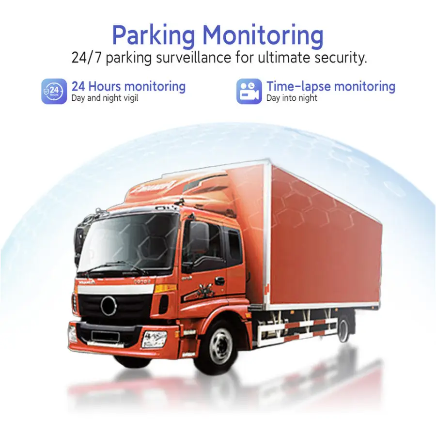 10 Inch Dual Lens Truck Dashboard Dash Cam Four Camera 360 Degree 1080P Without Dead Angle Monitoring Driving Recorder — image 3
