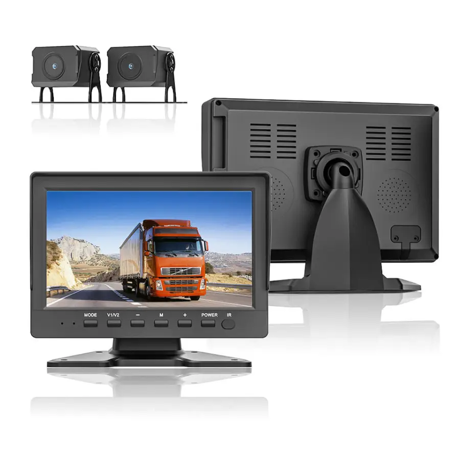 Wholesale OEM/ODM Dual Lens 1080P Night Vision Truck DVR Rear View Mirror Car Black Box Dashcam Video Recorder — view 1