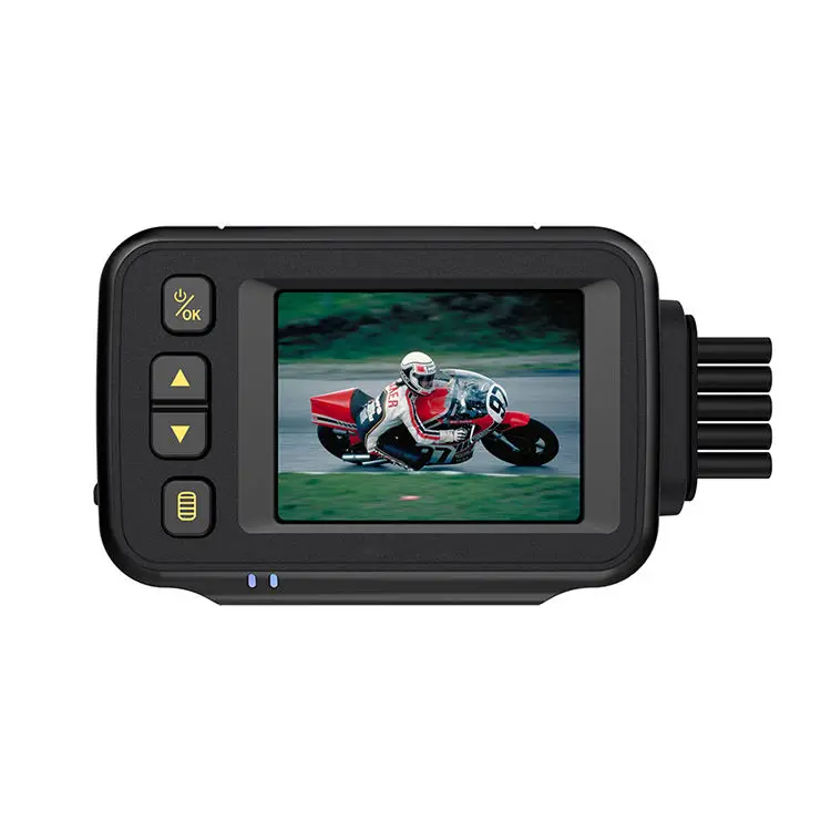 Carlover 2 Inch IPS 720P Waterproof Dual Lens 140 Ultra Wide Angle Motorcycle DVR Dash Cam with Loop Recording — view 1