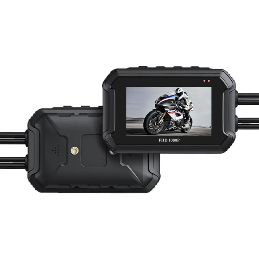 Manufacturer's Waterproof Dual Lens GPS 1080P Motorcycle WIFI Dashcam IPS Screen 12 Months Accessories for Motorcycles D — view 1