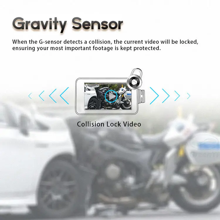 Carlover 2 Inch IPS Multifunction Waterproof Dash Cam Motorcycle DVR Accessory for Motorcycles — image 5