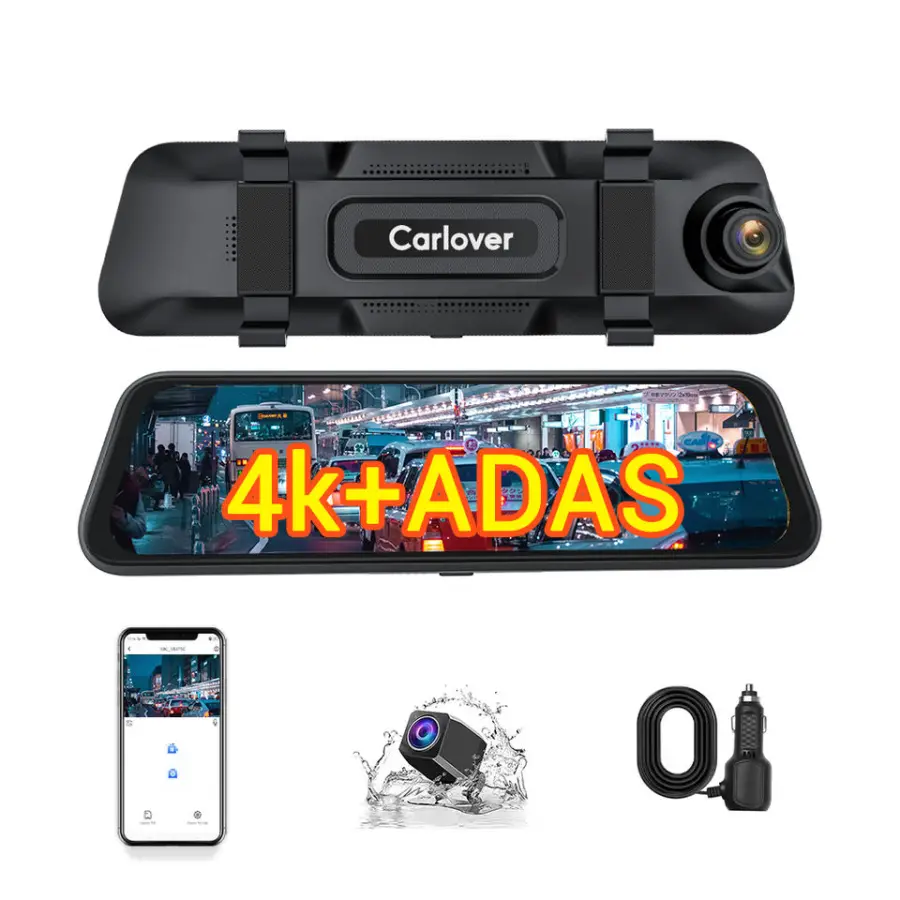 Dash Cam Front and Rear Dash Camera 4K FHD 10 Inch Night Vision Car Camera WDR Loop Recording Car Black Box Dvr — view 1