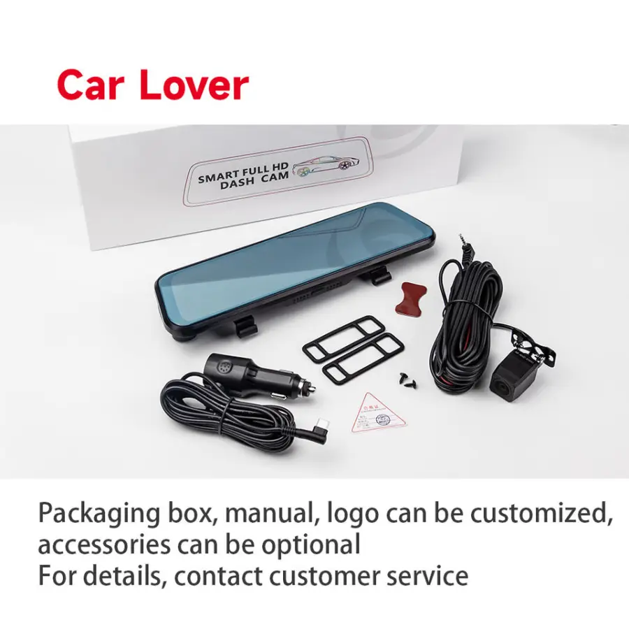 Dash Cam Front and Rear Dash Camera 4K FHD 10 Inch Night Vision Car Camera WDR Loop Recording Car Black Box Dvr — image 4