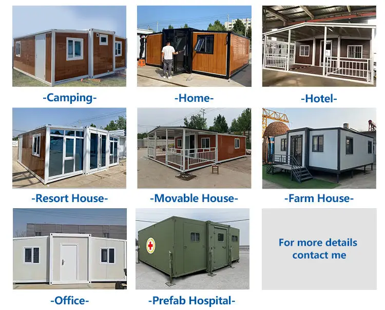 40ft Cabin Villa With Bedroom Flat Pack Foldable Manufactured Homes Made Expandable Container Prefab House — view 2