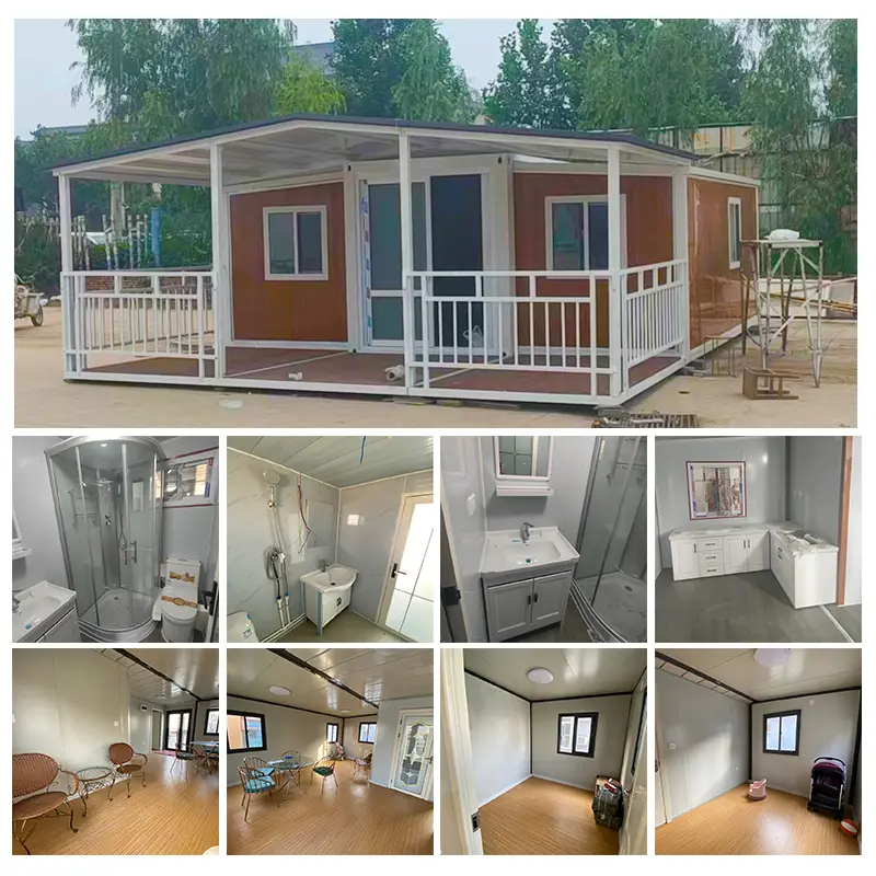 40ft Cabin Villa With Bedroom Flat Pack Foldable Manufactured Homes Made Expandable Container Prefab House — view 4
