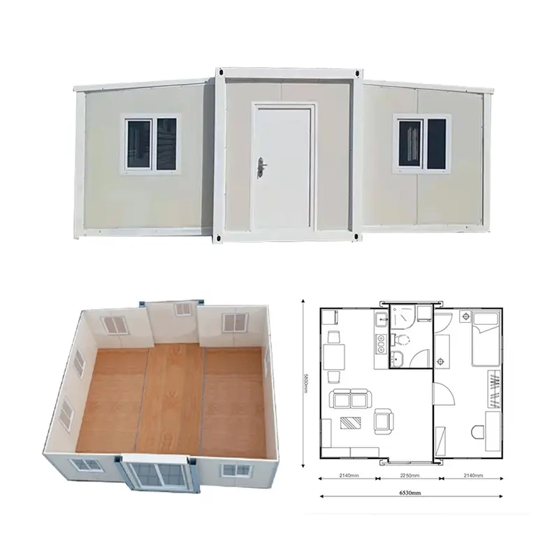 40ft Cabin Villa With Bedroom Flat Pack Foldable Manufactured Homes Made Expandable Container Prefab House — view 5