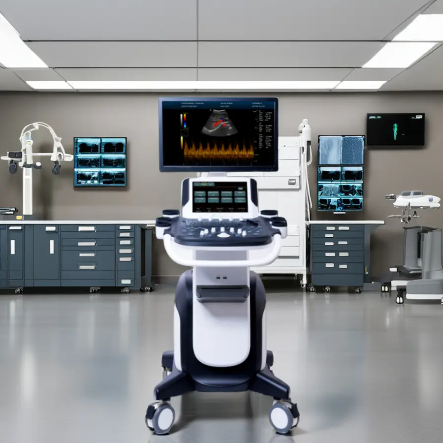 Hospital Color Doppler Ultrasound Scanner Electric Equipment for Human Use Made of Metal and Plastic — image 3