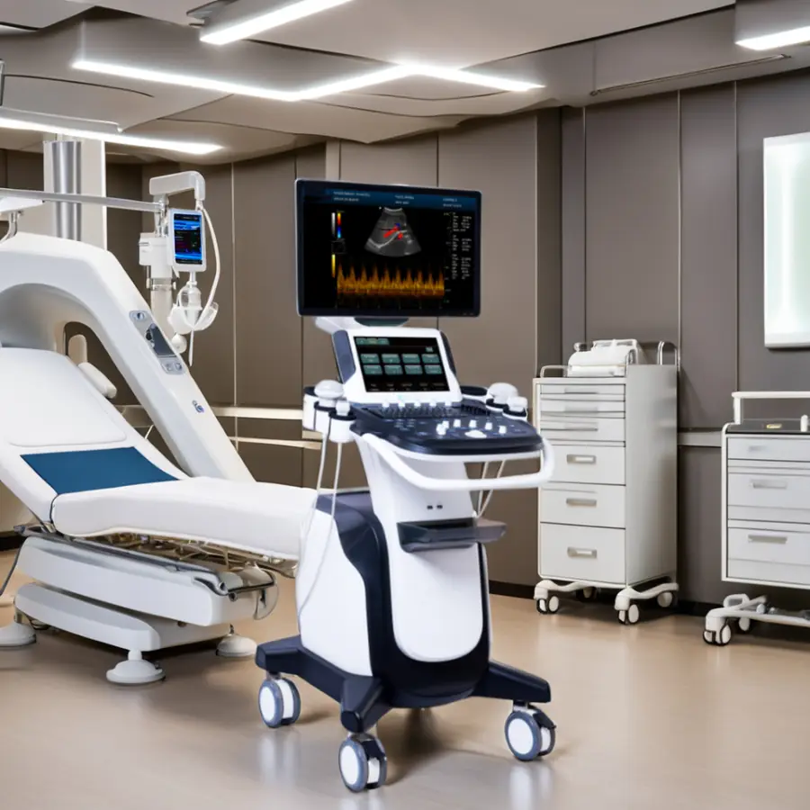 Hospital Color Doppler Ultrasound Scanner Electric Equipment for Human Use Made of Metal and Plastic — image 4
