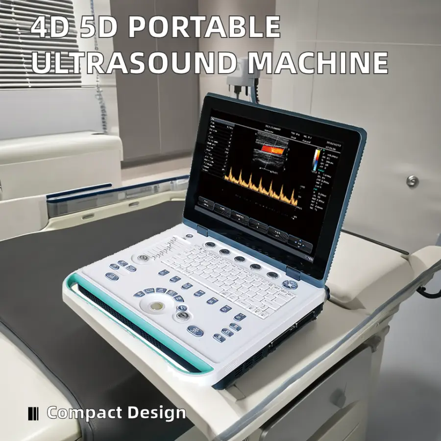 Portable 4D/5D Color Doppler Ultrasound Machine Clinics Hospitals Electric Metal Portable Doppler Ultrasound Machine 3D — image 3
