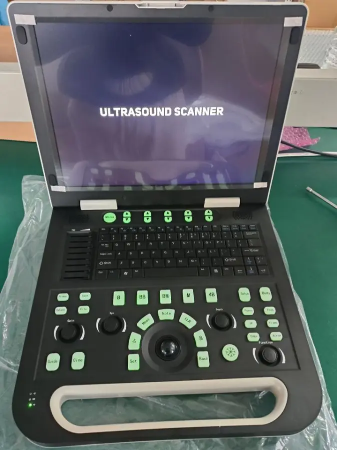 Veterinary Use 15'' Full Medical LCD Screen Ultrasound Machine Black and White Ultrasound Machine for Animal Use — view 4