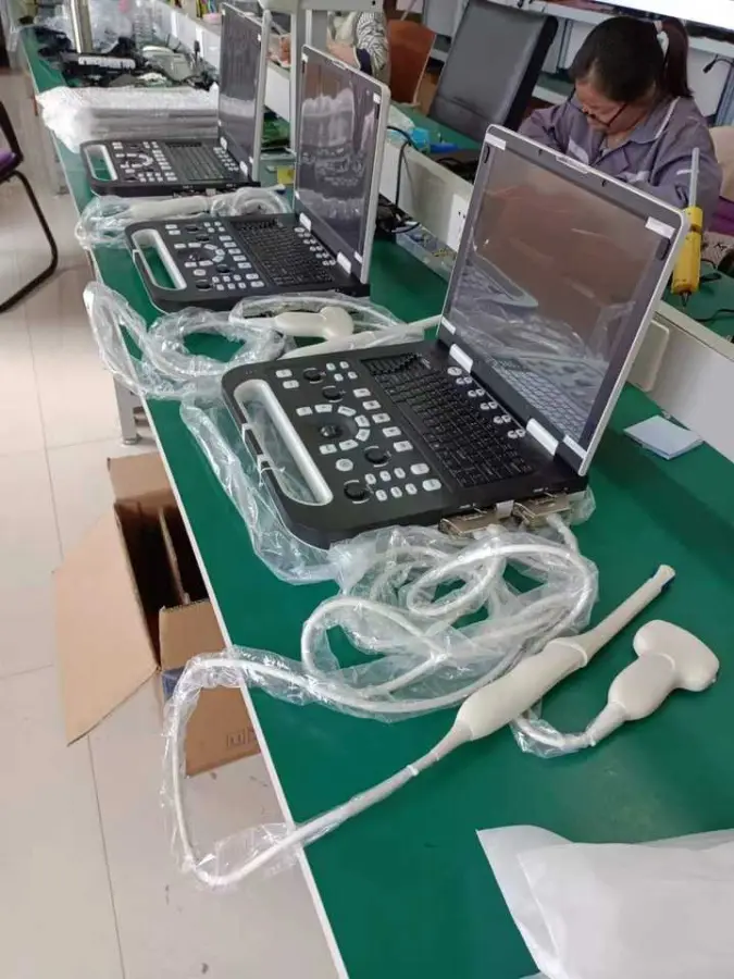 Veterinary Use 15'' Full Medical LCD Screen Ultrasound Machine Black and White Ultrasound Machine for Animal Use — view 5