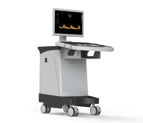 UMUS032 Low Price Trolley Color Ultrasound Machine Color Doppler Ultrasound with Probes Used in Clinic and Hospital — view 1