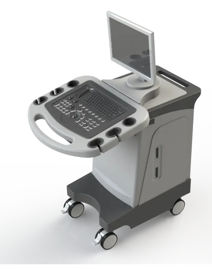 UMUS032 Low Price Trolley Color Ultrasound Machine Color Doppler Ultrasound with Probes Used in Clinic and Hospital — image 3