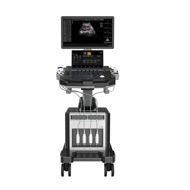 High Quality 3D/4D Trolley Ultrasound Color Doppler Ultrasound Machine with Certification for Hospital Use — image 2