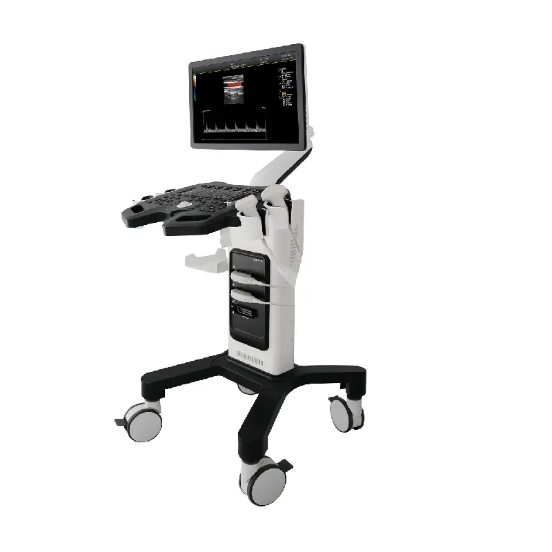 Trolley 21.5 Inch LED Color Doppler Ultrasound Machine 2D Function Ultrasound Machine Easy to Use — view 1