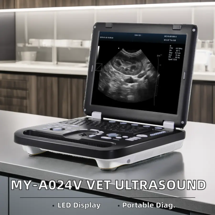 Full Digital Veterinary Portable Ultrasound Machine Color Doppler Ultrasonic Diagnostic Instrument Electric Power — image 3