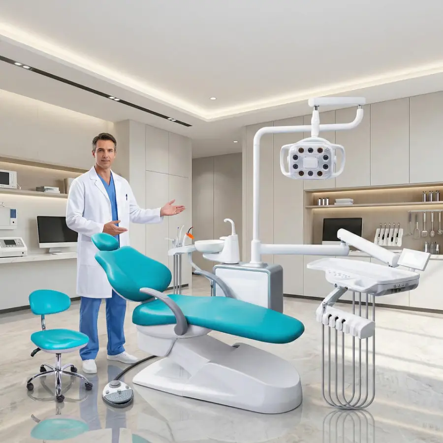 Promotional Injection Molded Dental Chair Unit Cost-Effective Dental Chair with Basic Control System for Budget-Consciou — view 1
