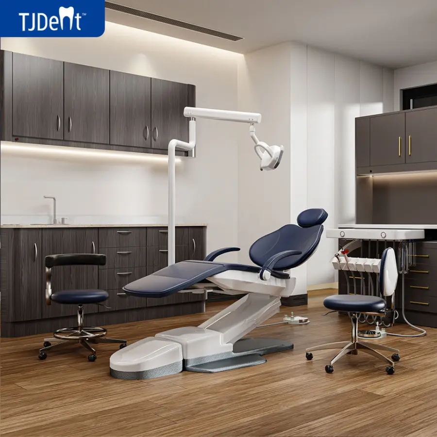 Brand High-quality Electric Dental Chair Designed for Left-handed Americans Featuring Integrated Spittoon and CE Certifi — view 1