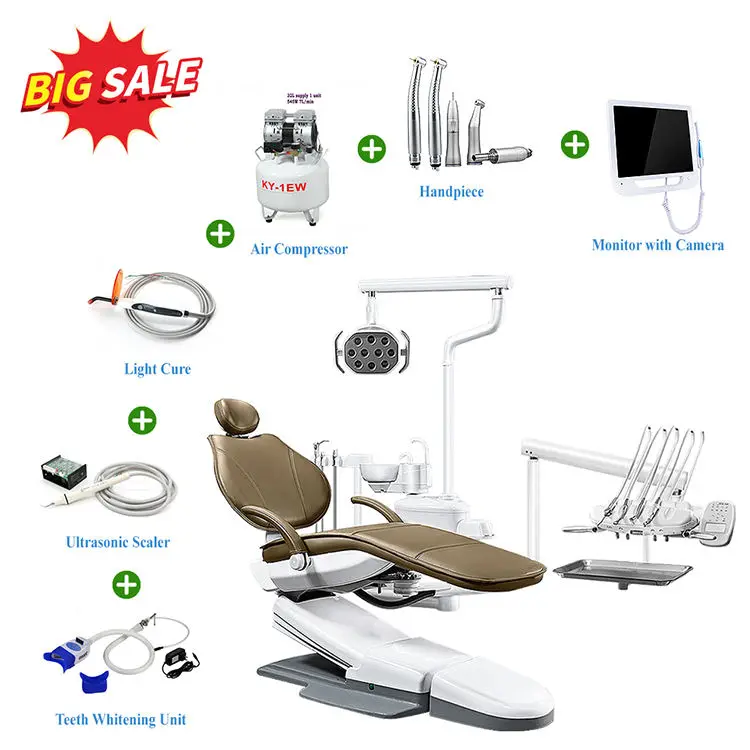 Brand High-quality Electric Dental Chair Designed for Left-handed Americans Featuring Integrated Spittoon and CE Certification — image 4