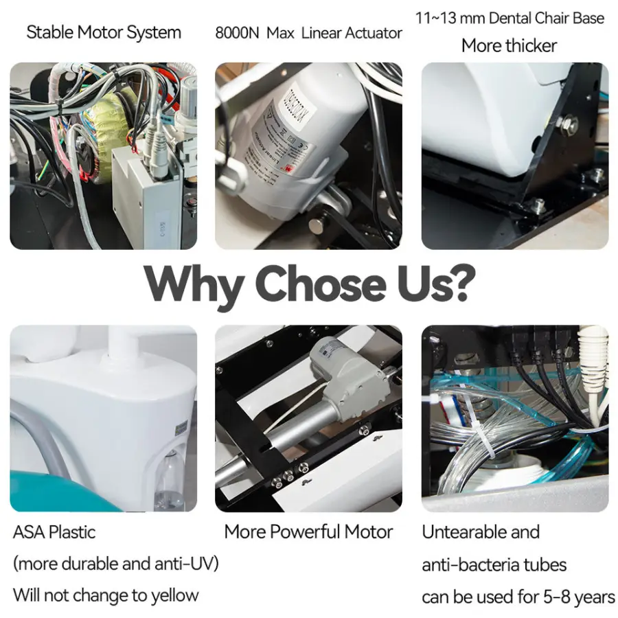 High Quality Dental Chair Machine Dental Equipment Examination Dental Chair Dental Equiment — image 4