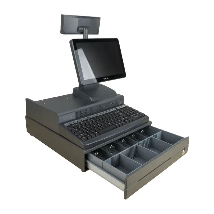 Desktop All in One Pos Machine Cash Register Machine With Cash Drawer for Supermarket/Retail — image 6