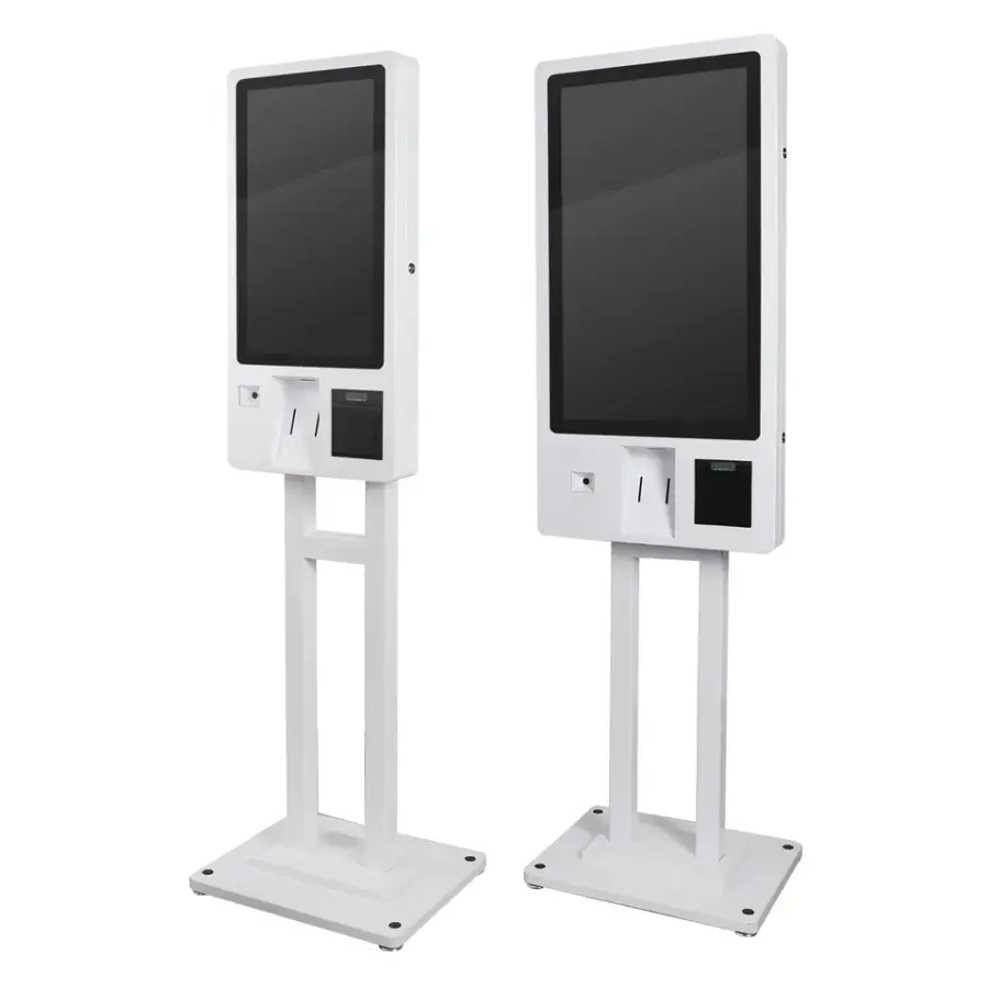 Supermarket Floor Standing Self-Service Payment Kiosk with Wall Hanging Touch Screen POS Printer SDK Function for Self-O — view 1