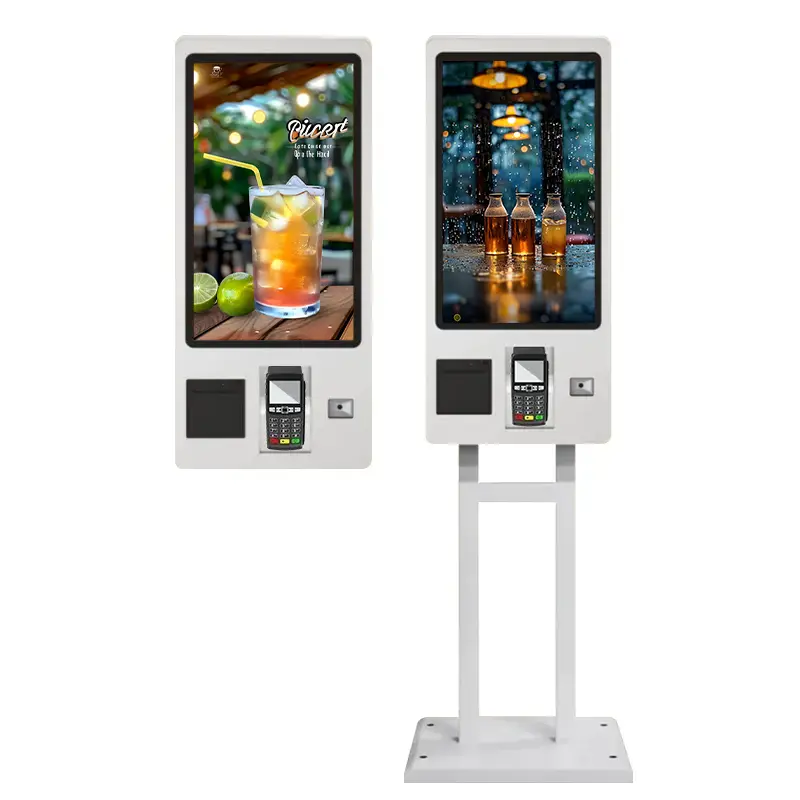 Supermarket Floor Standing Self-Service Payment Kiosk with Wall Hanging Touch Screen POS Printer SDK Function for Self-Ordering — image 4