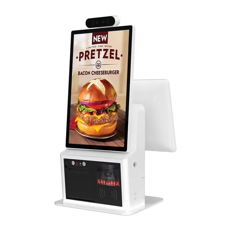 Wholesale Android 15.6'' & 21.5'' Fast Food Touch Screen POS System/Cash Register Windows All in One Point of Sale — view 1