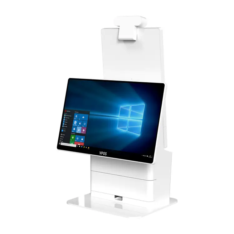 Wholesale Android 15.6'' & 21.5'' Fast Food Touch Screen POS System/Cash Register Windows All in One Point of Sale — image 3